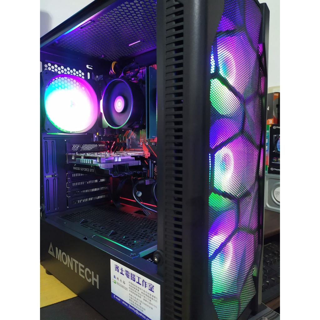 全新組裝 雙A遊戲機 AMD R5 4500(6核12緒)+ RX6600X 8G 電競遊戲機 LOL APEX