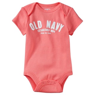 【B& G童裝】正品美國進口OLD NAVY 字樣短袖連身衣6-12-18mos