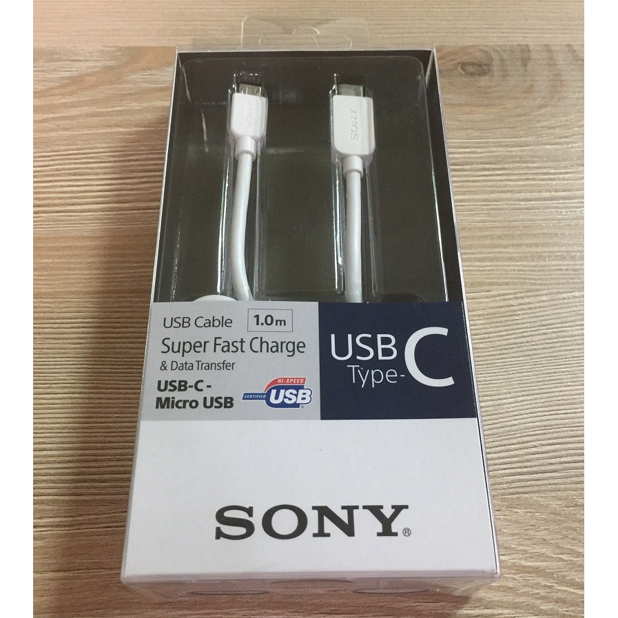 【iPen】索尼 SONY CP-CB100 USB Type-C to Micro USB 1M 高速 充電線/傳輸線