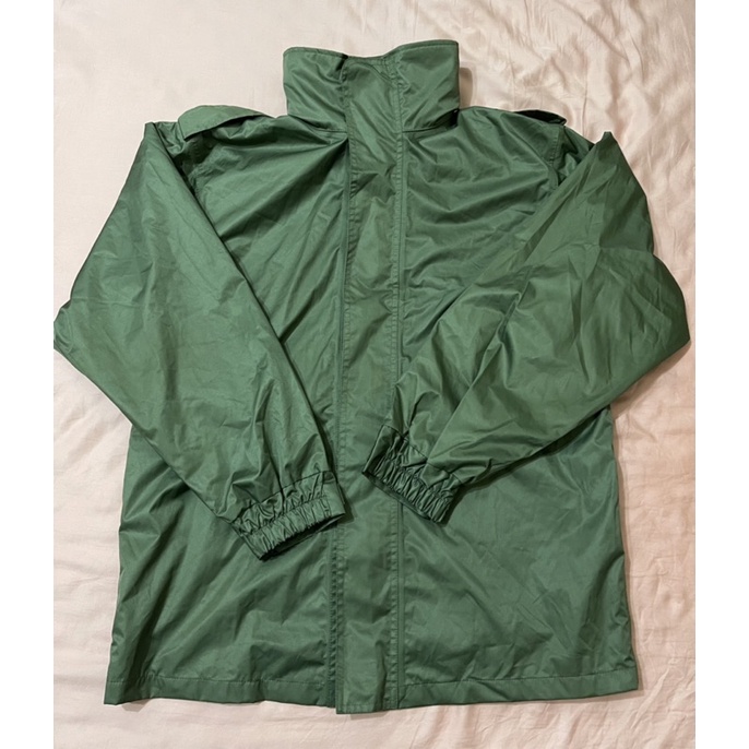 公發 陸軍 綠色雨衣 風衣 防風外套