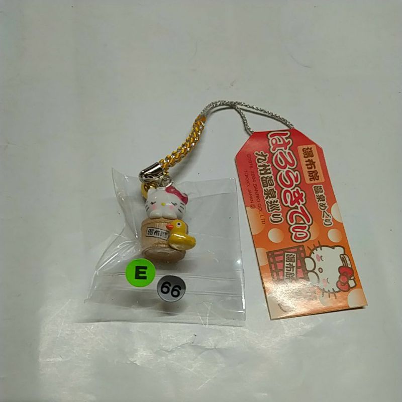 Hello Kitty日本溫泉限定吊飾（E銀66號）
