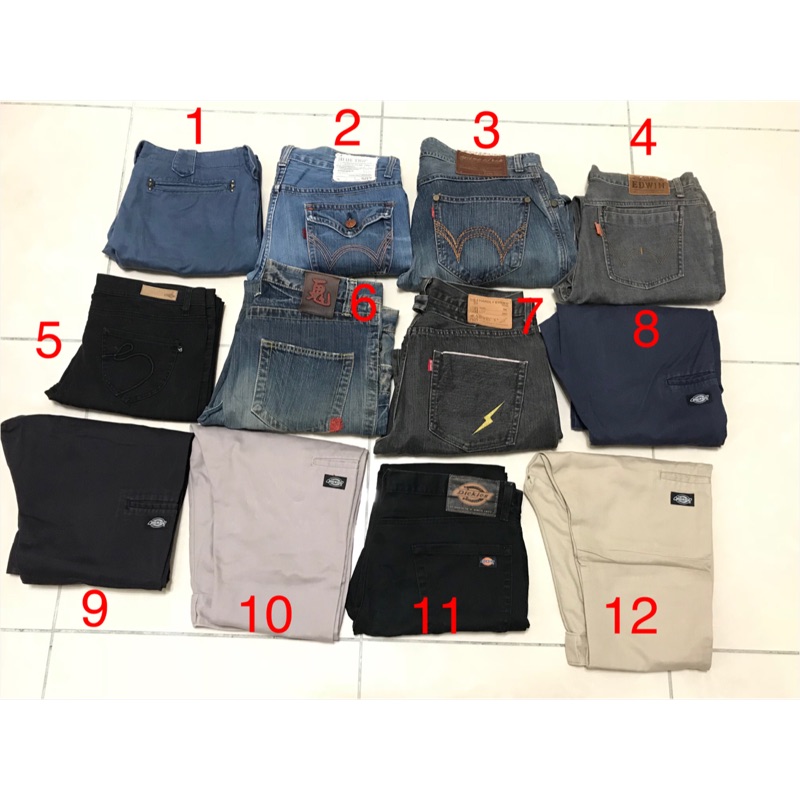 Levi’s 501 Dickies873 888 811多款二手牛仔褲工作褲