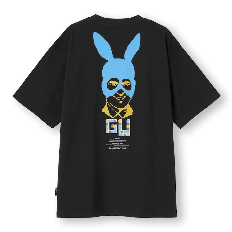 【日本直接發貨】GU UNDERCOVER (UNIQLO) 日本限定T恤 男裝寬版印花T恤(5分袖)【全新正品】