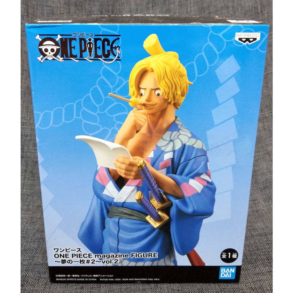 [戰神的店] 航海王 海賊王 薩波 夢的一枚 景品 公仔 代理板 白證 Magazine Figure vol.2