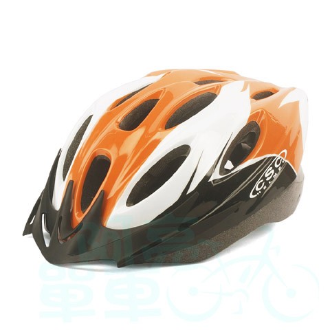 【阿亮單車】CSC Helmet 自行車運動防護安全帽，3種尺寸可選，橘色《C77-901-E》