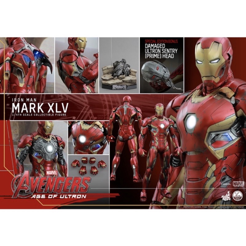 全新未拆 QS006 Hot toys 馬克45 MK45 鋼鐵人 iron man 限定版