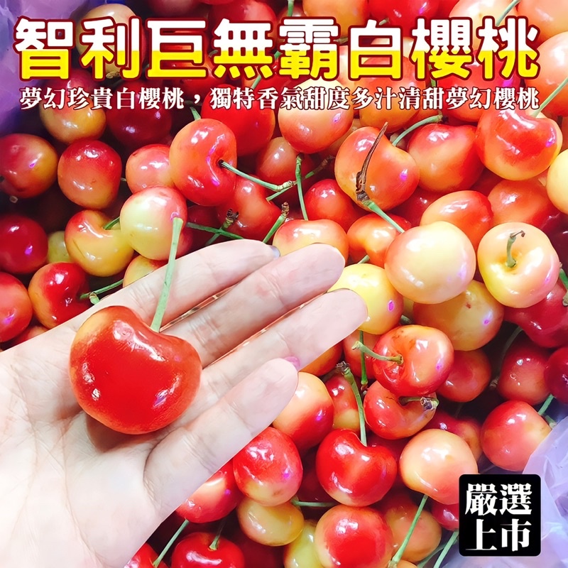 🍒智利進口白櫻桃PD （30-32mm) 人工嚴選  1-2kg