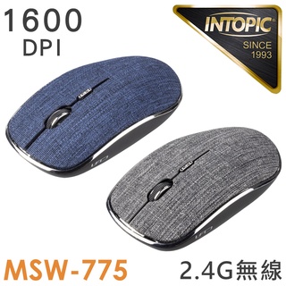 INTOPIC 2.4GHz無線光學鼠 無線滑鼠 布面 MSW-775