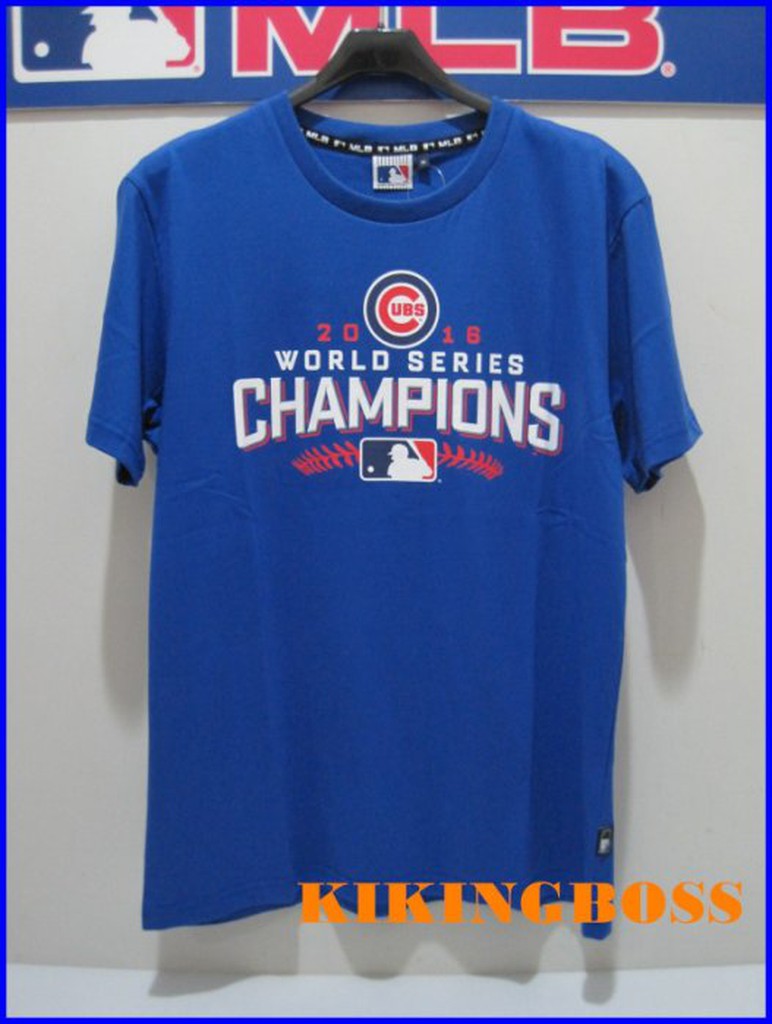 MLB美國職棒 世界大賽冠軍T恤 芝加哥小熊隊 藍色 5660203-550