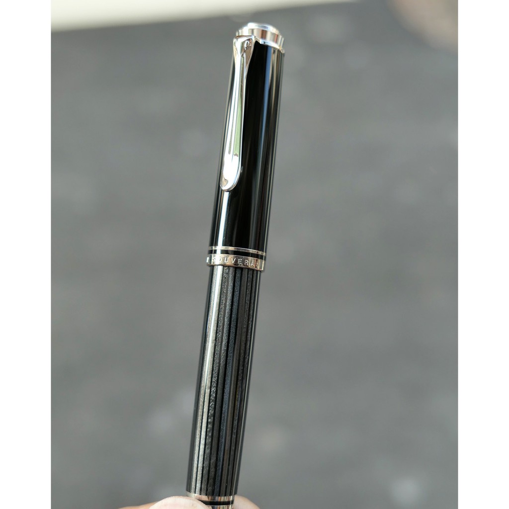 PELIKAN 百利金 | M405 活塞上墨【茉莉文具】德國 14K金尖 鋼筆 煤灰色 Stresemann