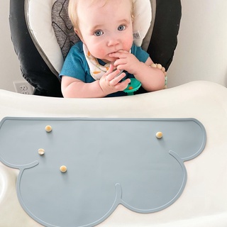 嬰兒餵食工具食品級矽膠餐墊防水易清潔嬰兒餐墊