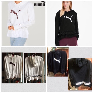 黑全新 白穿一次 Puma Tyakasha 連帽T恤 帽T 女595556-01 595556-02 聯名 帽踢 S