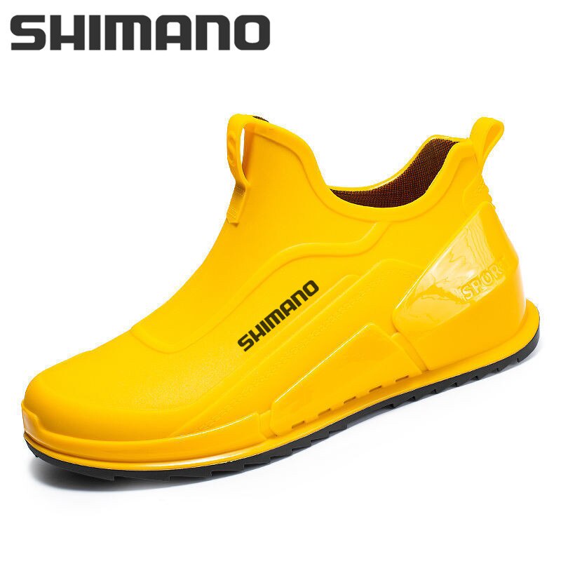 SHIMANO 2023禧瑪諾防水釣魚鞋冬季男士戶外防滑登山沙溪釣魚雨鞋花園工作鞋