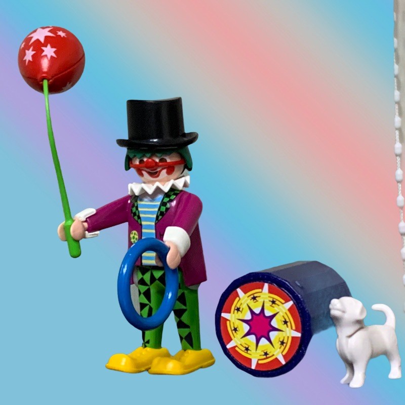 「玩具我最大」playmobil 摩比 小丑、小狗、滾桶、氣球、跳環