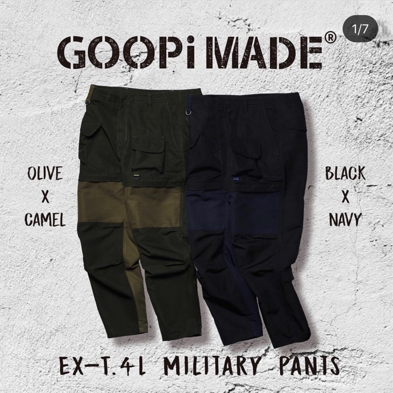 GOOPiMADE® A/W 18 - EX-T.4L MILITARY Pants