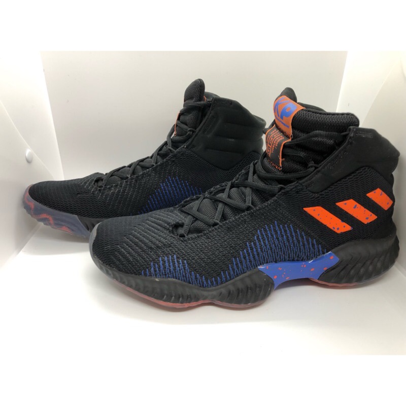 Adidas Pro Bounce PE 籃球鞋 B41990 藍黑橘 US9.5 紐約尼克 KP 獨角獸