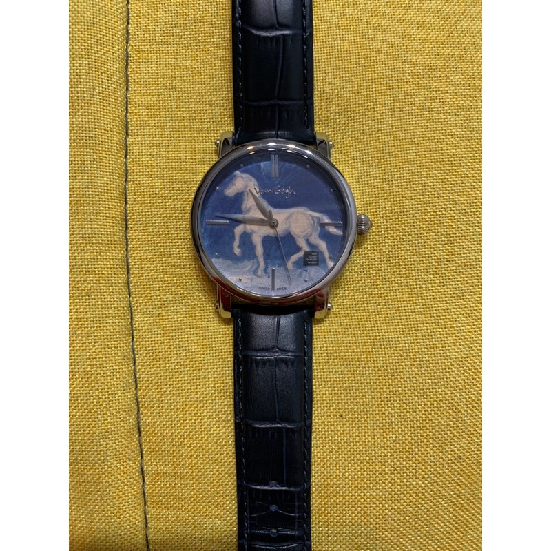 Van Gogh梵谷名錶 二手皮帶中性質感手錶