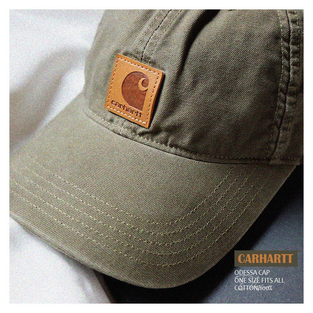 現貨 男女款 【Carhartt】 ODESSA CAP 經典款 棒球帽 軍綠色 老帽 卡車帽 美式軍工裝單品 鴨舌帽