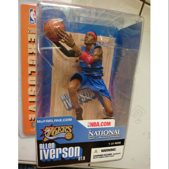 麥法蘭 NBA 費城七六人隊 戰神 Allen Iverson 艾佛森 超稀有限量藍衣俱樂部版（全球限量4008隻）