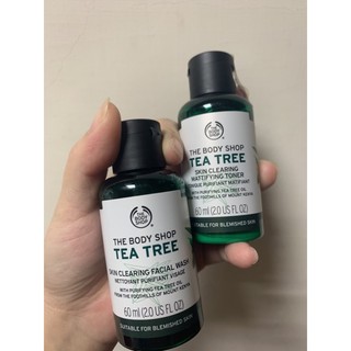 the body shop茶樹淨膚調理水 潔面膠 美體小舖 交換禮物 化妝水 洗面乳