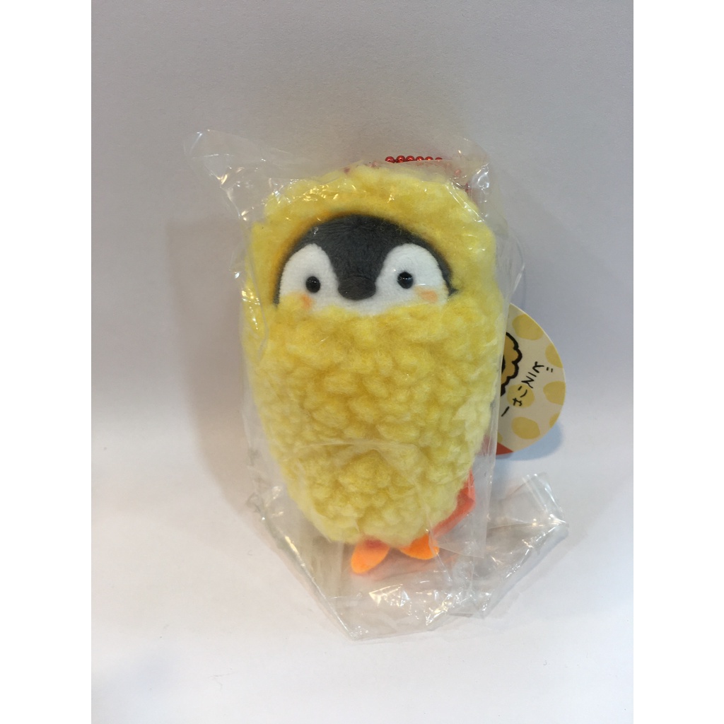 艾德雜貨 日本正版 正能量企鵝 炸蝦裝企鵝娃娃吊飾 Koupan Chan 炸蝦 吊飾