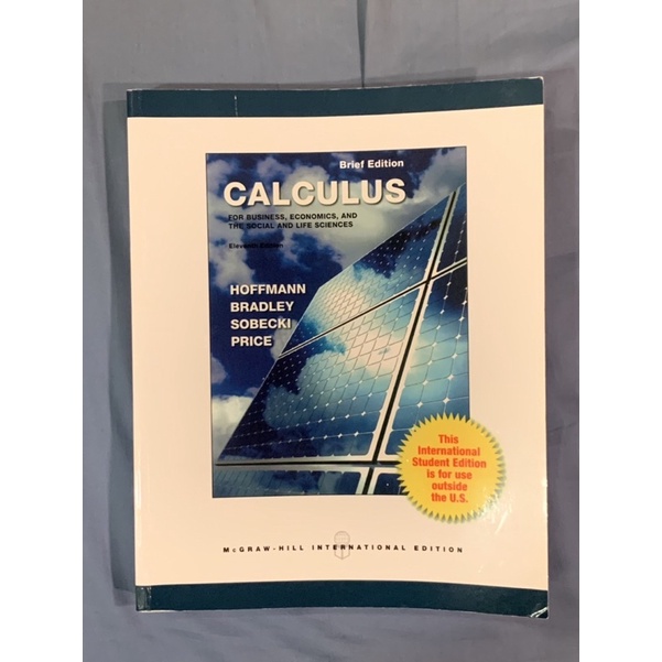 Calculus Brief edition 11版Hoffman Bradley 微積分課本