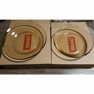 美國康寧 Pyrex 透明琥珀玻璃餐盤系列 19cm 23cm（深盤）