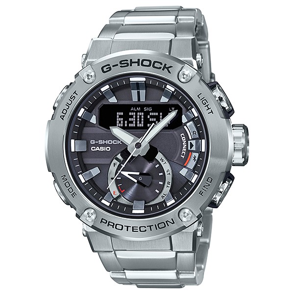 【聊聊甜甜價】CASIO G-SHOCK GST-B200D-1A BLUETOOTH藍牙雙顯電子錶(黑)