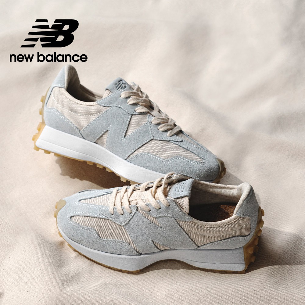 【New Balance】 NB 復古運動鞋_女性_米白灰_WS327UND-B楦 327