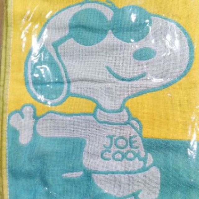 Snoopy 史努比雙色紗布棉大浴巾