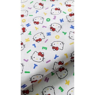 &布料共和國& 日本棉布.古布印花專區 日式棉布 歡樂HELLO KITTY (自製枕頭巾.拼布.門簾.文創手作.包