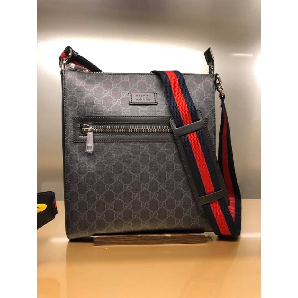 ♚KK SHOP♚ GUCCI GG Supreme帆布郵差包 474137 K5RLN 1095