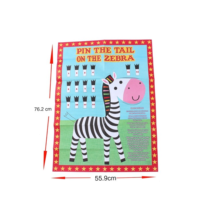 Pin The Tail 給斑馬貼上尾巴聯誼團康遊戲必備 蝦皮購物