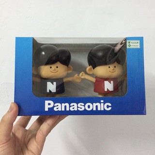 【 全新商品】Panasonic國際牌100週年創業紀念公仔娃娃存錢筒（2入) SP-1888