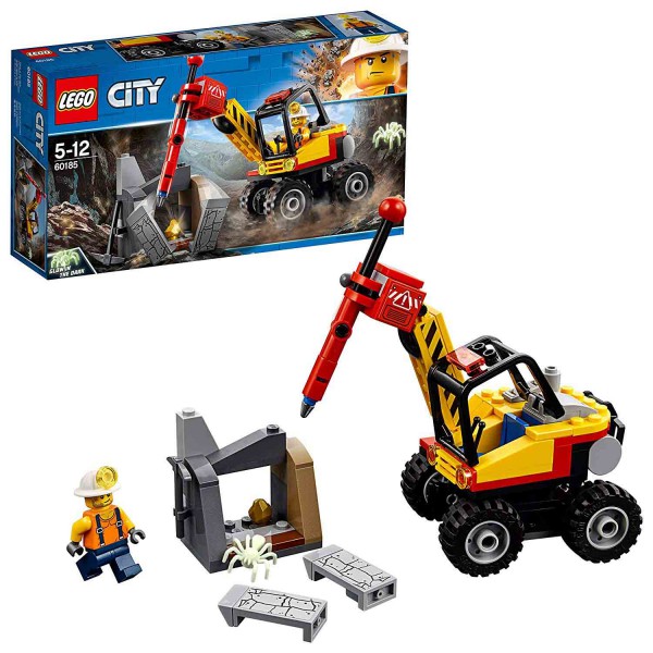 現貨 樂高 LEGO  City  城市系列 60185  採礦強力鑽地機 全新未拆 公司貨