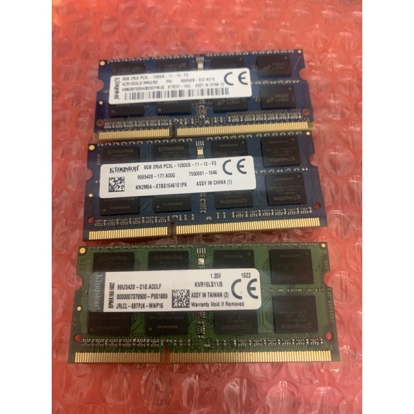 現貨速出。Kingston金士頓KVR16LS11/8-DDR3L-1600-8G低電壓筆記型記憶體1.35V可自取