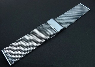超值 20mm 22mm 24mm不鏽鋼粗線mesh米蘭網帶不鏽鋼製錶帶,板扣,IWC 漢米頓ham ilton