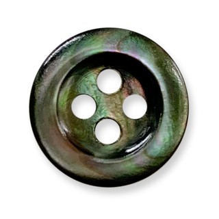 7237 天然貝殼釦 珠母貝(黑蝶貝) 4孔貝殼釦 天然系列 10入/組【恭盟】