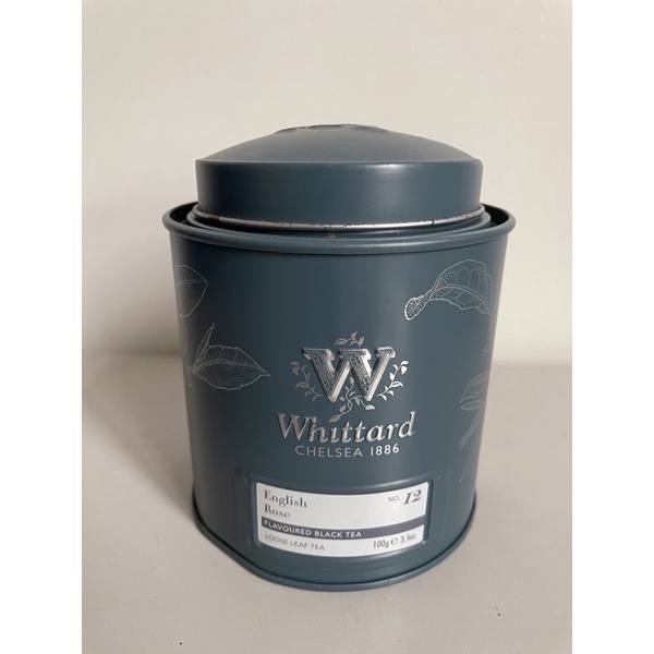 英國百年老店Whittard 經典茶罐 藍色 茶葉保存罐