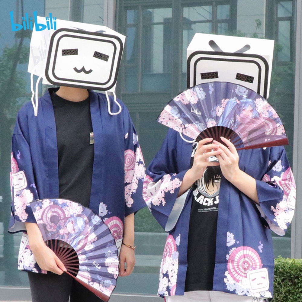 Bilibili Bilibili嗶哩嗶哩b站周邊2233娘櫻花羽織外套浴衣二次元動漫b站現貨 蝦皮購物