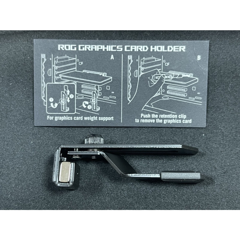 ASUS華碩 ROG Herculx Graphics Card Holder 顯示卡支撐架 簡潔有力 (超好看) 蝦皮購物