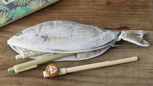 [現貨] 魚 筆袋 創意造型筆袋 仿真魚 魚鱗