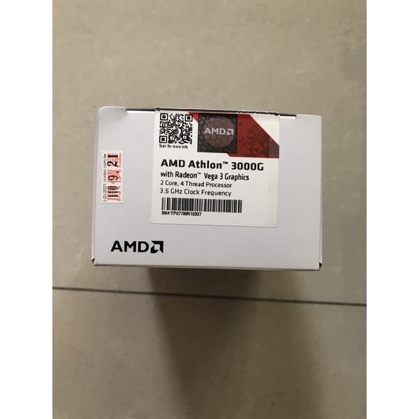 AMD 3000G盒裝完整