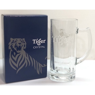 全新- Crystal Tiger 虎牌 玻璃 把手 啤酒杯