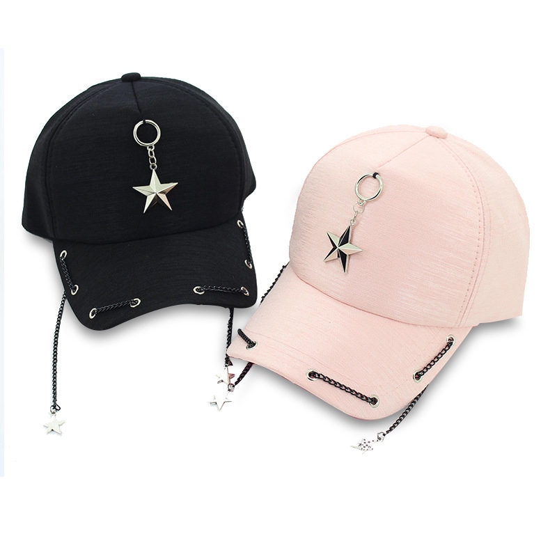 帽帽屋韓版棒球帽韓版時尚個性彎沿帽夏季鴨舌帽五角星帽子軟頂老帽 蝦皮購物