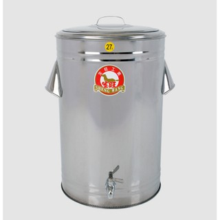 不銹鋼保溫茶桶27公升 #台灣製造#雙層#保溫桶#冰桶#茶桶#湯桶#自助餐#團膳#剉冰