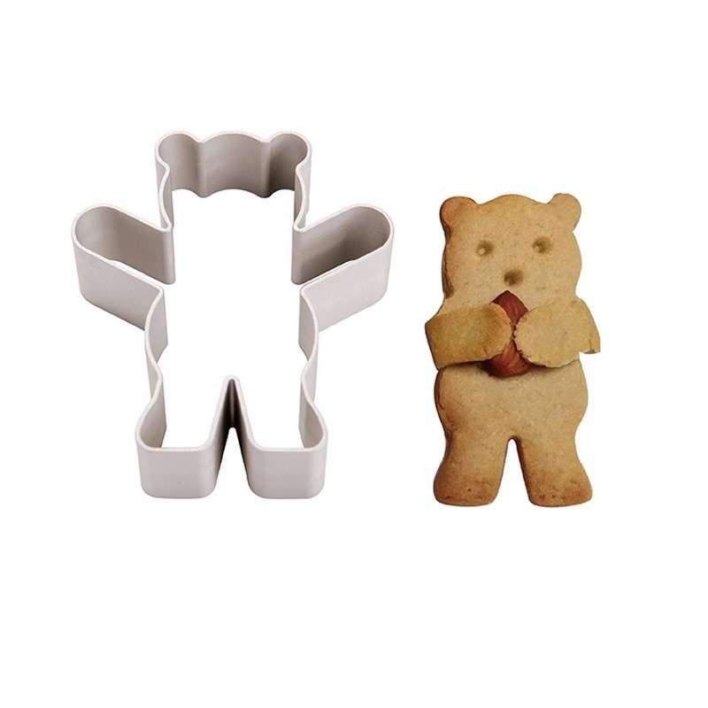 【烘焙用具】三能小熊抱抱鋁合金模型SN3793(動物型餅乾模具.造型壓模.鳳梨酥模型)