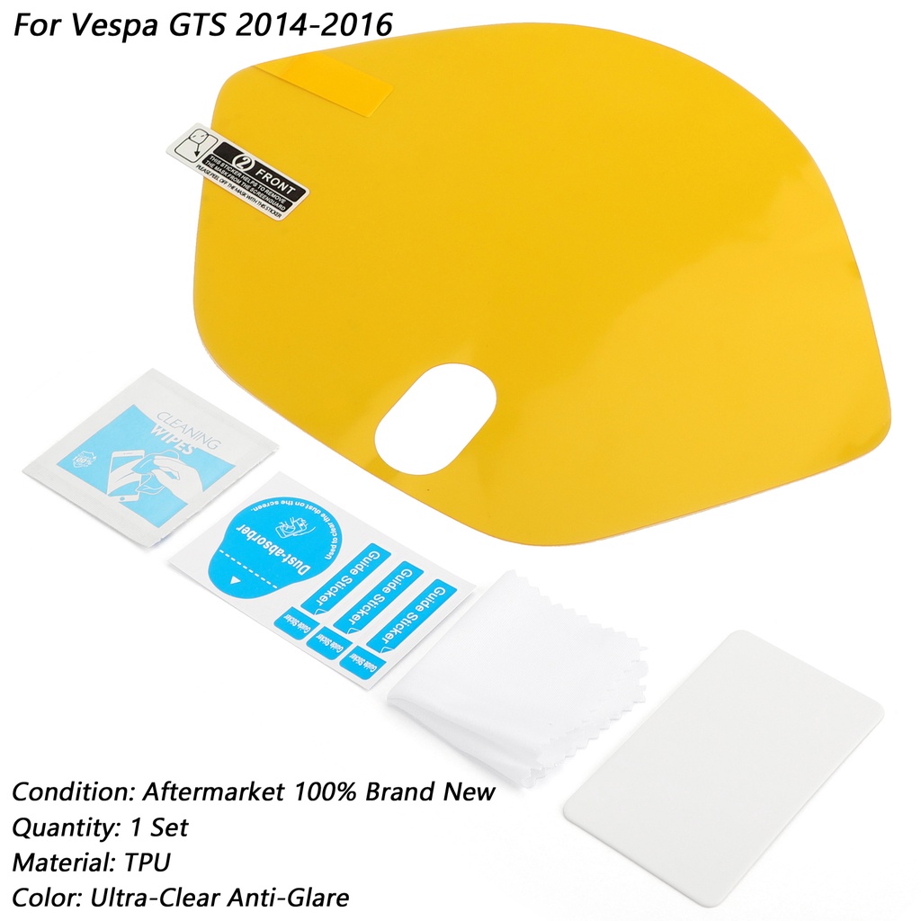 Vespa GTS 2014-2016 TPU儀表保護貼 抗藍光紫外線 防刮-極限超快感