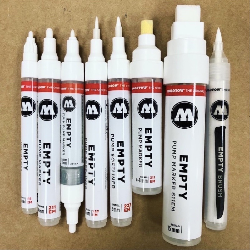 百色美術 德國🇩🇪MOLOTOW Empty Pump Marker空筆管系列