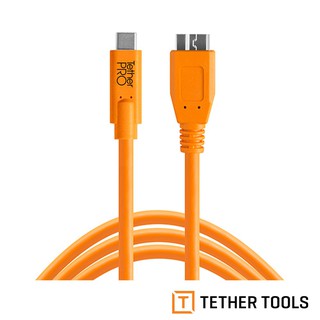 Tether Tools CUC3315-ORG USB-C 轉 3.0 Micro-B 傳輸線 4.6m 廠商直送
